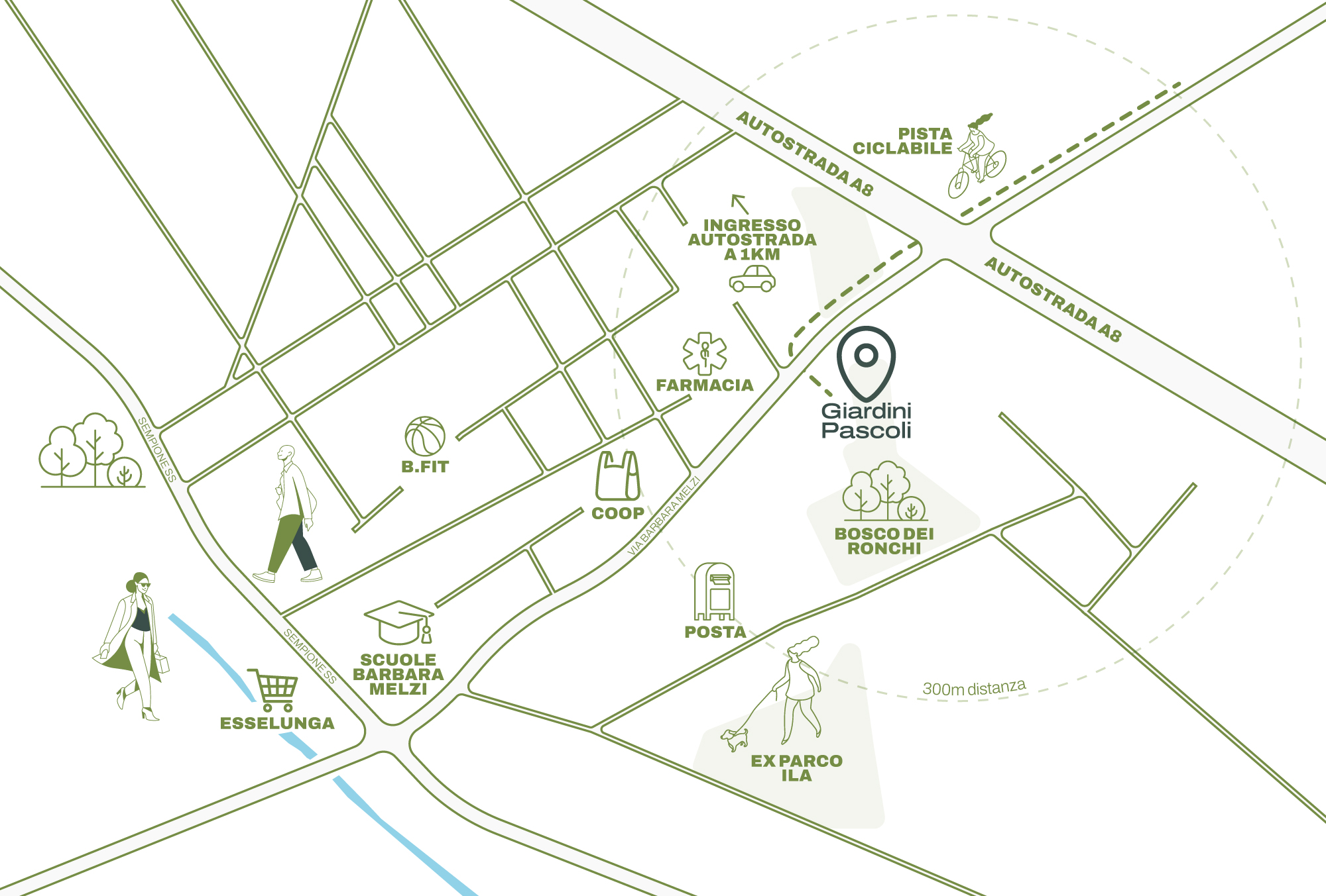 Mappa Giardini Pascoli